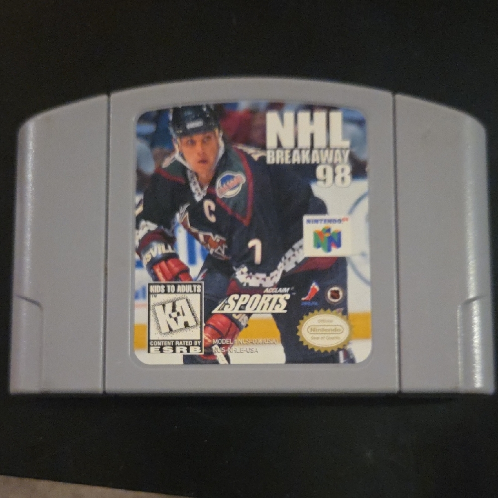 NHL Breakaway 98 Game Cartridge - Gray